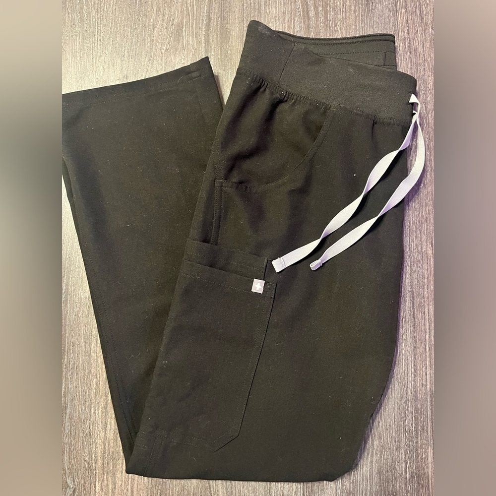 Figs Female Scrub Bottoms Black XS/P